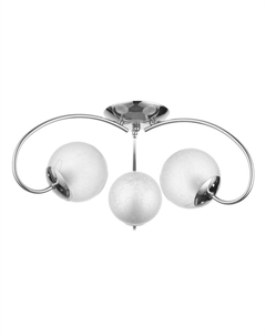 Люстра "Виктория" 3х60Вт Е27 хром 57х57х21см Svk