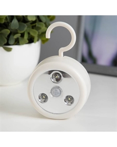 Ночник с датчиком «Анди» LEd=1 Вт от батареек 3хАAА белый (мебельный) 7×7×2.9 см Risalux