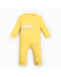 Комбинезон детский «» Flower, рост 68-74 см, жёлтый Крошка я