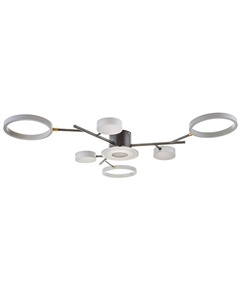 Люстра с ПДУ 2300/7WT LED 150 Вт 3000-6000К белый 75×75×9 см Bayerlux