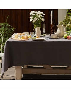 Скатерть Linen collection graphite 145х220см,100%лён 265 г/м2 Этель