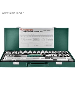 Набор торцевых головок S04H4724S, 24 предмета Jonnesway