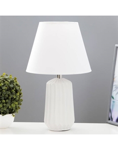 Настольная лампа "Люсен" Е27 40Вт Белый 20х20х40 см Risalux