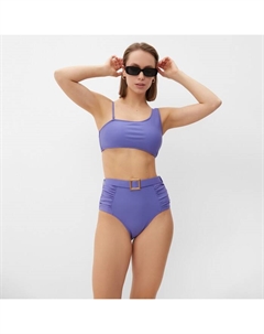 Купальник раздельный с ремешком женский, размер 46, синий Minaku