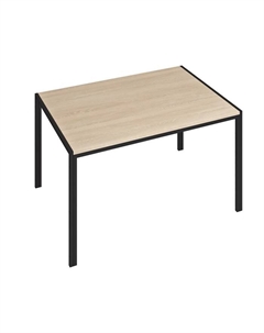 Стол обеденный «Аликанте», 1100×750×750 мм, цвет дуб сонома/чёрный Омскмебель