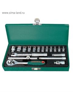 Набор торцевых головок S04H2118S, 18 предметов Jonnesway