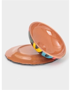 Блинница узбекская Риштанская Керамика «Атлас», d=24 см, керамика, чёрная Шафран