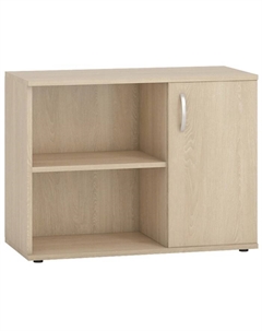 Тумба, 1 дверь, 864×390×650 мм, цвет дуб сонома Омскмебель