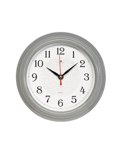 Часы настенные, интерьерные "", d-21 см, серый корпус Рубин
