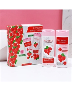 Подарочный набор косметики «Сочного настроения!», гель для душа и шампунь для волос, 2×250 мл Чистое счастье