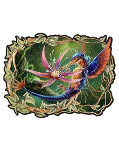 Фигурные пазлы, 18×23 см «Фантастическая птица» 100 деталей Molly