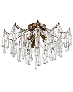 Люстра "Эмилия" 5х40Вт Е14 античная бронза 49х49х33см Экономсвет