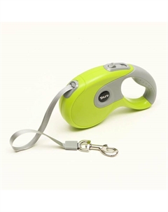 Рулетка, 5 м, до 40 кг, лента, прорезиненная ручка, зелёная с серым Diil
