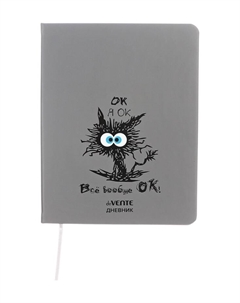 Дневник школьный 1-11 класс, «Я ОК», искусственная кожа, шелкография Devente