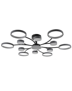 Люстра с ПДУ 2299/13GR LED 256 Вт 3000-6000К серый 106×106×18 см Bayerlux