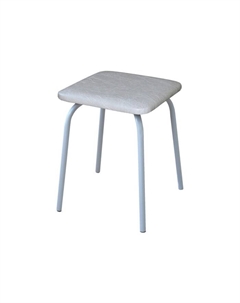 Табурет «ТБ14», 335×335×410 мм, цвет белый/серый Омскмебель
