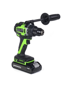 Дрель-шуруповерт аккумуляторная Gd=24Dd=90, 24 В, без АКБ/ЗУ, 90 Нм, 2100 об/мин Greenworks