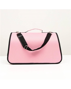 Сумка - переноска для животных «Воздушный поцелуй», розовая, размер S, 37.5×17×22 см Пижон