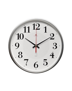 Часы настенные, интерьерные "Ромбы", бесшумные, d-29 см, серебро Рубин