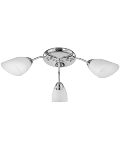 Люстра "Агнес" 3 лампы E27 15Вт хром 60х60х17см Экономсвет