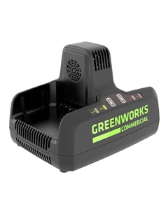 Зарядное устройство G82C2, на 2 аккумулятора, 82 В, 8 А, быстрая зарядка Greenworks