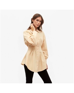 Рубашка женская удлиненная : Casual Collection цвет бежевый, р-р 46 Minaku