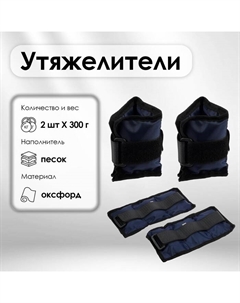 Утяжелители, 2 шт. × 0,3 кг, цвета МИКС Onlytop
