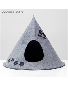 Домик для животных из войлока «Вигвам MEOW », 53×41×53 см Eva