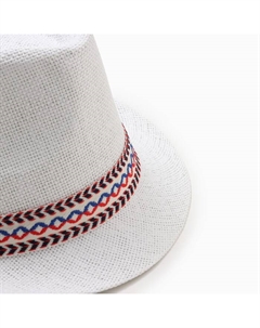 Шляпа мужская, цвет белый, р-р 58 Minaku