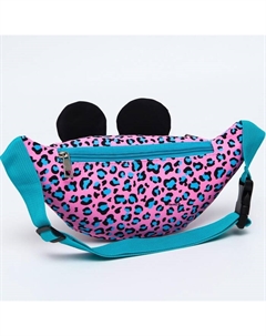 Сумка поясная детская для девочки, с ушками, 25х6х13 см, Минни Маус Disney