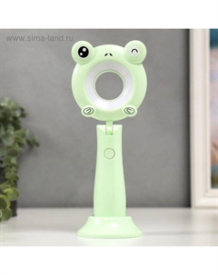 Лампа настольная c АКБ 16220/1 16х LED 4 Вт 3000/6000К USB зеленый 7.8×9.5×24 см Risalux