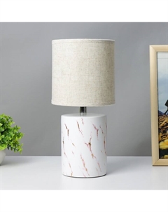 Лампа настольная 21166/1WT E14 40Вт бело-розовый 15х15х32,5 см  5040855 Risalux