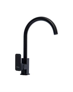 Смеситель для кухни Accoona A4522F, 1-рычажный, силумин, картридж 35 мм, черный