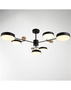 Люстра 1075/6BK LED 72 Вт черный 98×98×60 см Bayerlux