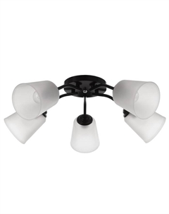 Люстра «Онлайн» (цилиндр) 5×15 Вт Е27 МОДЕЛЬ: BR=00238 чёрный/прозрачный Bayerlux