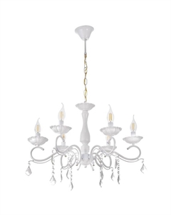 Люстра 2147/6 E14 40Вт белый 60х60х36 см Bayerlux