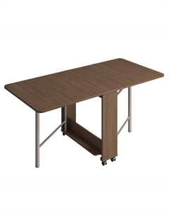 Стол-книжка с металлической ногой, 1630/934/238×800×750 мм, цвет ясень шимо тёмный Омскмебель
