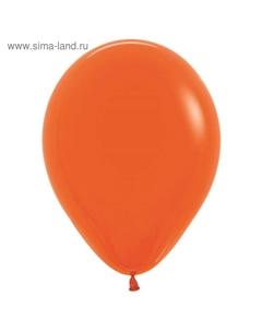 Воздушные шары латексные 10", пастель, 100 шт., оранжевые Sempertex