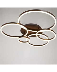 Люстра с ПДУ 10038/5 LED 224Вт 3000-6000К диммер кофе 95х95 см Bayerlux