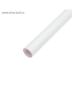 Труба полипропиленовая VALFEX, армированная стекловолокном, d=32x4.4 мм, SDR 7.4, PN20, 2 м Valfex