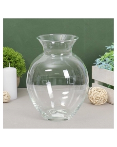 Ваза «Татьяна», средняя, 1.9 л, 20×14 см, стекло, прозрачная Evis