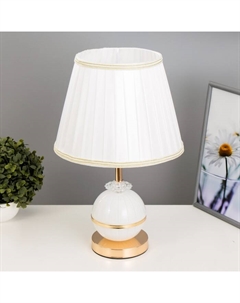 Настольная лампа "Мирабелла" Е27 40Вт золото 28х28х44 см Risalux