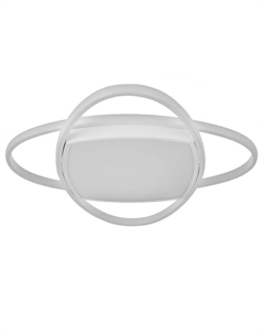 Люстра с ПДУ 1221/1WT LED 90 Вт 3000-6000К белый 50×50×9 см Bayerlux