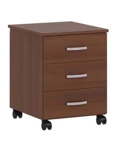 Тумба выкатная «Олимп», 3 ящика, 432×462×565 мм, цвет орех Омскмебель
