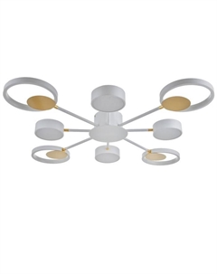 Люстра с ПДУ 2301/8WT LED 160 Вт 3000-6000К белый 93×93×8 см Bayerlux