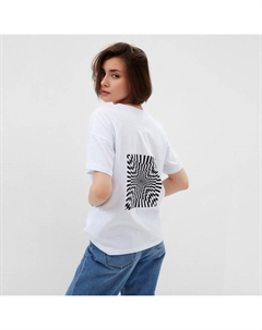 Футболка женская Abstraction, белая, размер 48 Minaku