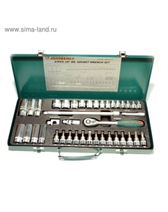 Набор торцевых головок S04H3141S, 41 предмет Jonnesway