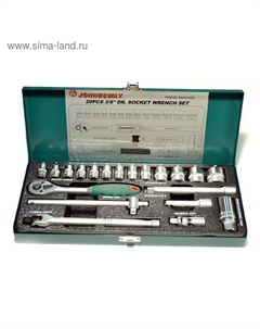 Набор торцевых головок S04H3120S, 20 предметов Jonnesway