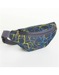 Сумка поясная детская для мальчика на молнии, цвет серый Зфтс