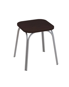 Табурет «ТБ17», 360×360×430 мм, цвет хром/венге Омскмебель